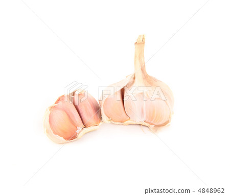 Garlic isolated on white 4848962
