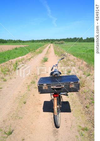old valise on old bicycle 4849147