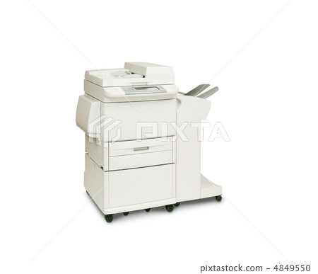 Modern digital printer on the white background 4849550