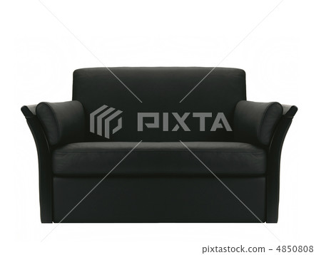 Black leather armchair isolated Black leather armchair isolated 4850808