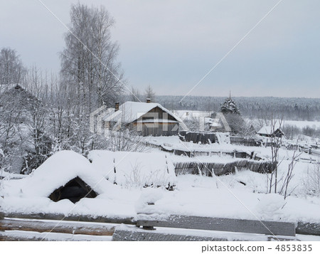 The village in winter 4853835