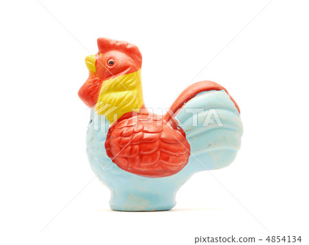 Ceramic figure "Hen" on a white background 4854134