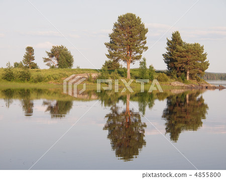 Beautiful lake in the north of Karelia, Russia Beautiful lake in the north of Karelia, Russia 4855800
