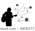 Playing the guitar 4856377