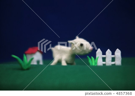 Clay child goat 4857368