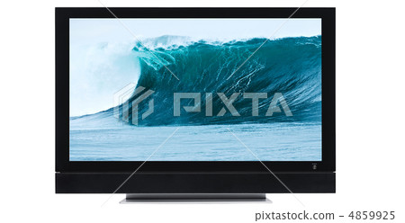 Lcd screen with wave wallpaper 4859925
