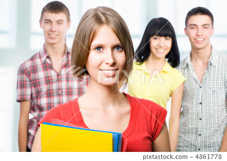 Happy students 4861778