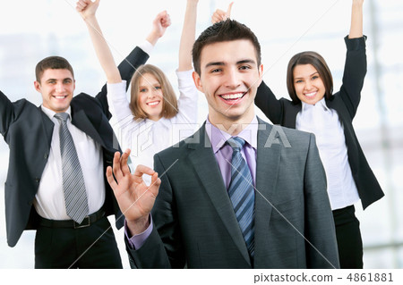 Happy business people 4861881