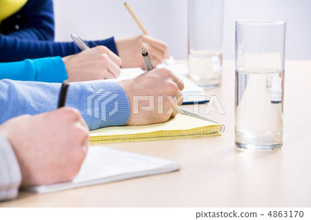 Humans hands writing 4863170