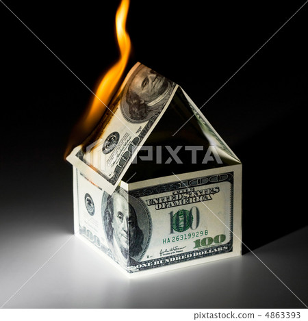 Burning house Burning house 4863393