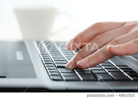 Typing hands Typing hands 4863503