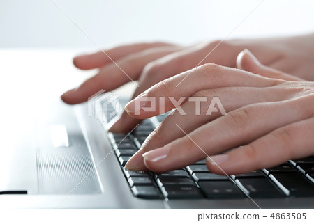 Working on the laptop 4863505