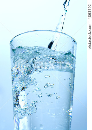 A glass of water A glass of water 4863592