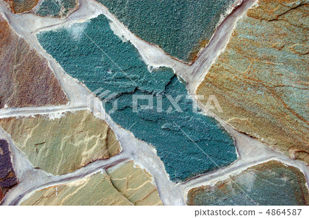 stone surface of wall stone surface of wall 4864587