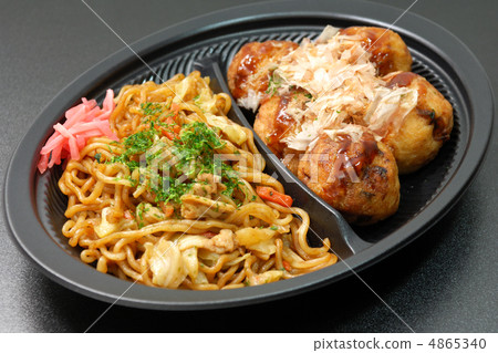 美味的章魚和炒麵 4865340