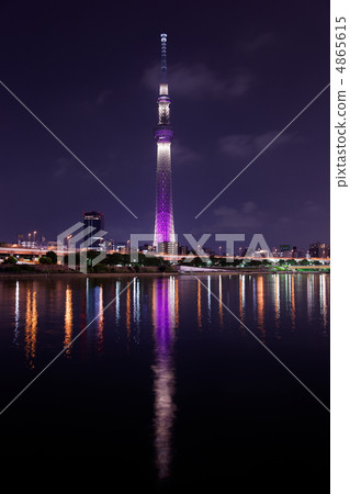 點亮東京天空樹·在雅和隅田川照耀的風景 4865615