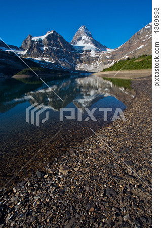 Mount Assiniboine in the Rocky Mountains of Canada 4869898