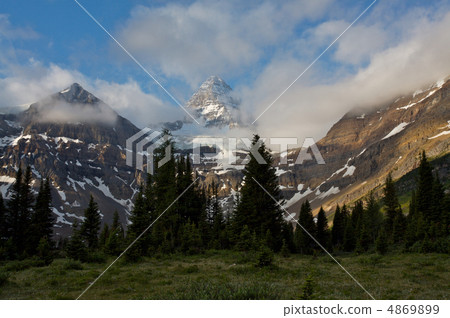 Mount Assiniboine in the Rocky Mountains of Canada 4869899