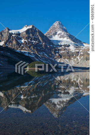 Mount Assiniboine in the Rocky Mountains of Canada 4869901