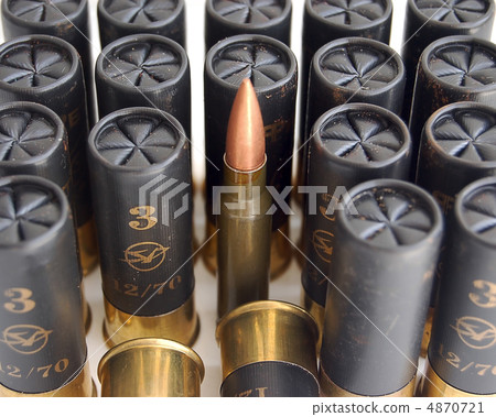 game cartridges and bullet 4870721