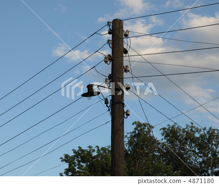 old lighting pole 4871180