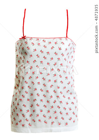 Light feminine tanktop with red pattern Light feminine tanktop with red pattern 4871935
