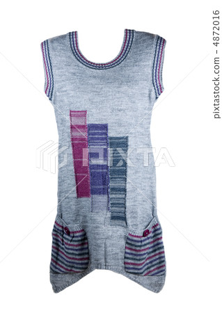 Knitted feminine gown with pocket Knitted feminine gown with pocket 4872016