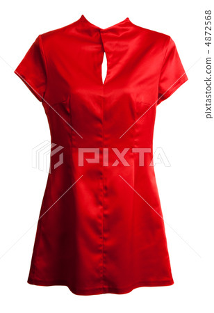 Red silk woman's dress 4872568