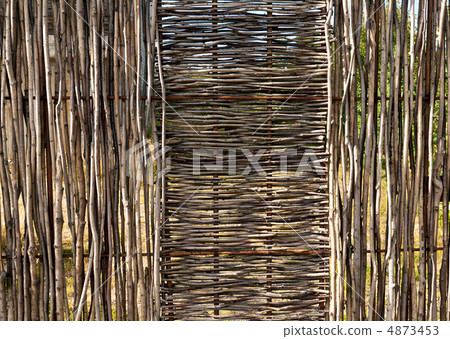woven wooden fence woven wooden fence 4873453