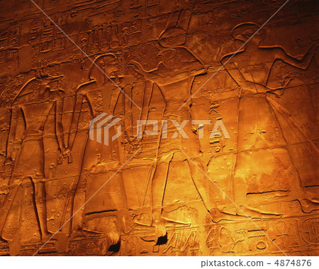 Luxor temple relief 4874876
