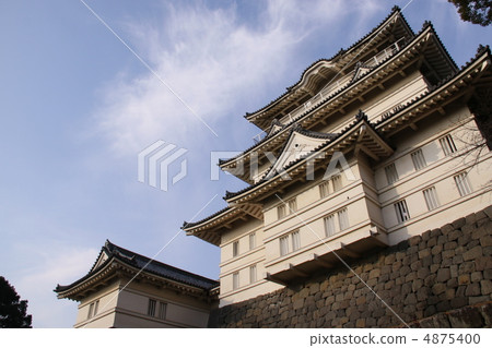 I look up at Odawara Castle 4875400