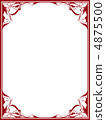 Decorative frame 18 (bright red) 4875500