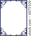 Decorative frame 18 (blue) 4875509