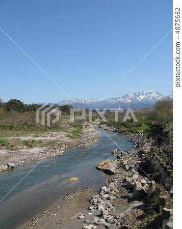 Amida River and Oyama Amida River and Oyama 4875682