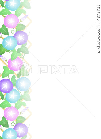 牽牛花背景材料(日本紙樣) 牽牛花背景材料(日本紙樣) 4875719