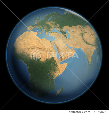 Europe, Africa, Middle East No visible clouds visible Europe, Africa, Middle East No visible clouds visible 4875826
