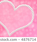 Pink pearl heart background 4876714