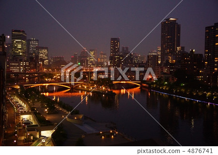 天神橋夜景 4876741