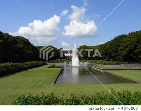 從上野公園看的國立博物館 從上野公園看的國立博物館 4876868