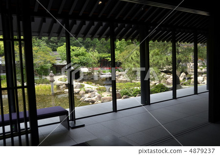 Next to the shrine's garden 4879237