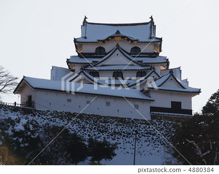 Hikone Castle of Snow 4880384