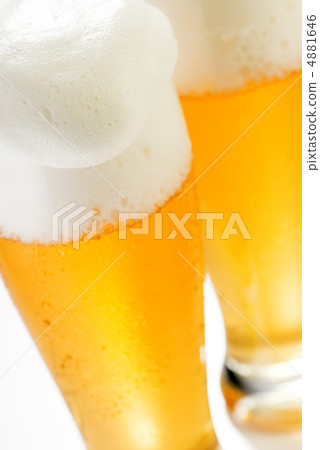 [A3 compatible] Glass beer up (vertical, twin, diagonal, left facing) 4881646