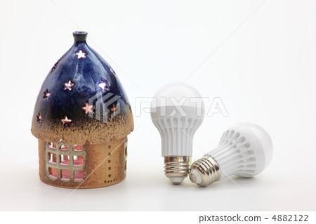 Power saving with LED bulb 4882122