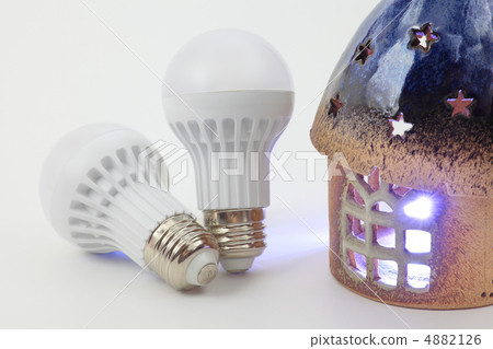Power saving with LED bulb 4882126