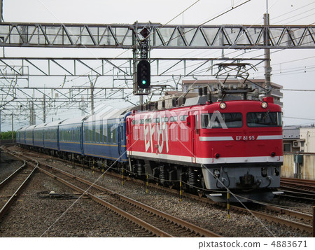 Kuroiso steering wheel training EF 81 + 24 series Furukawa station 4883671