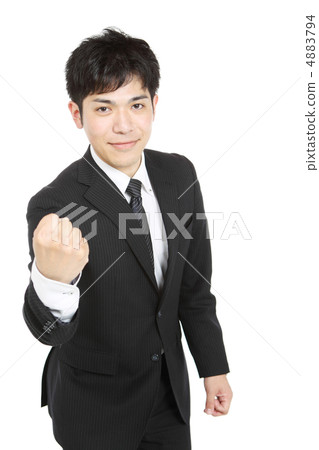 Guts pose businessman 4883794