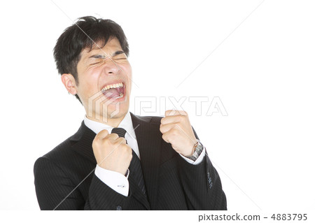 Guts pose businessman 4883795