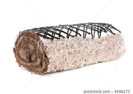Chocolate Swiss roll 4886273
