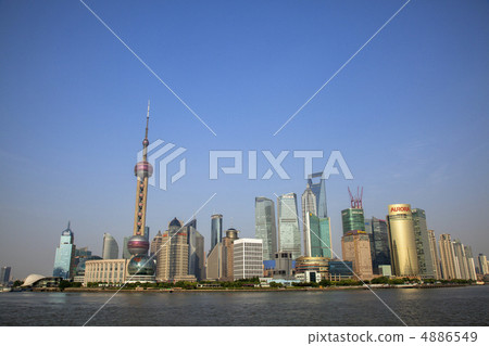 上海外灘比浦東新區 4886549