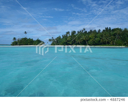Cook Islands, La Pota Island on Aitutaki Island 4887246